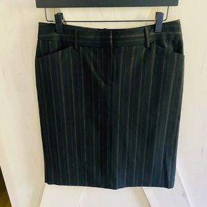 Express Pencil Stripe Skirt Size 4 Corpcore Length Over the Knee Career Work
